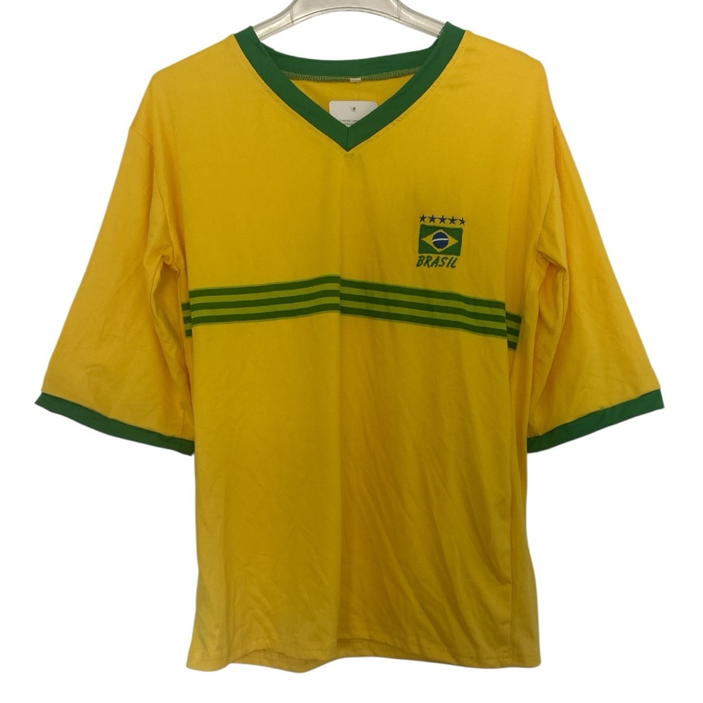 Brazil Soccer Jersey yellow and green